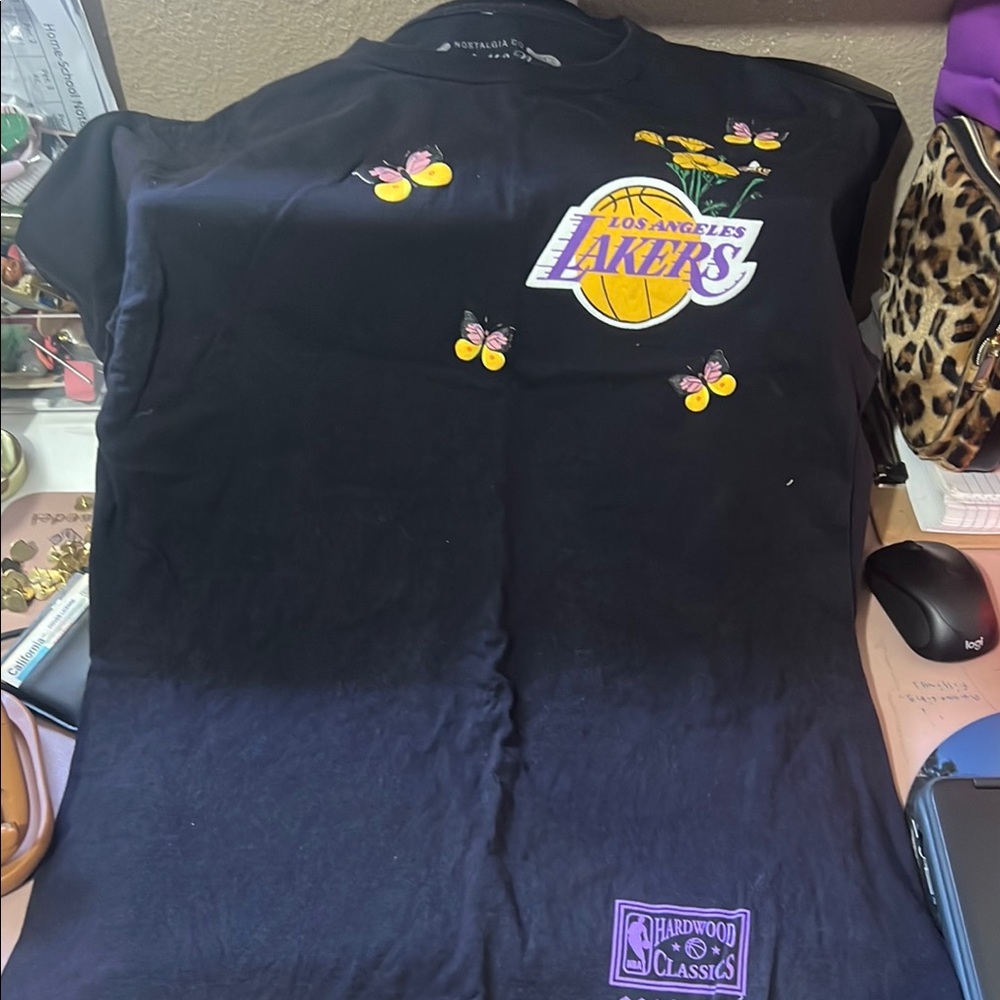Mitchell & Ness Kids Los Angeles Lakers Black T-Shirt